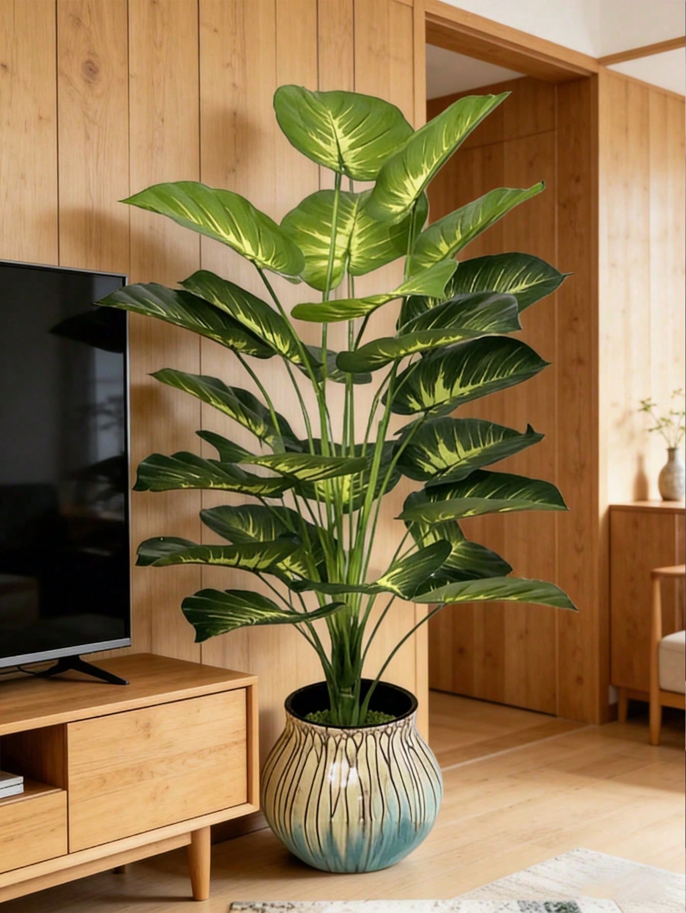 Indoor Herb Garden - Duży sztuczny drzewko z pieniędziami, dekoracyjna