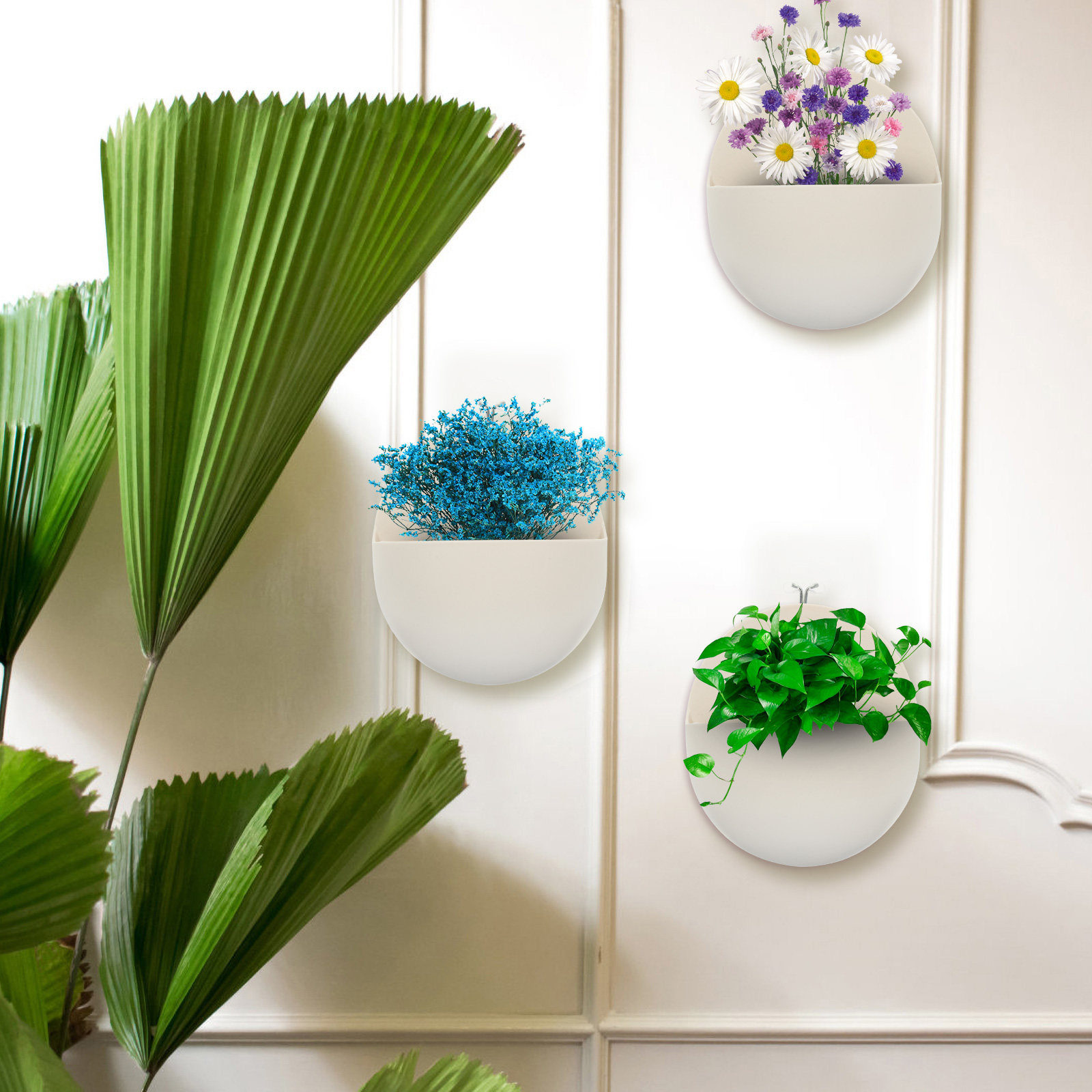 Vertical Planter - 4 sztuki plastikowych doniczek do kwiatów