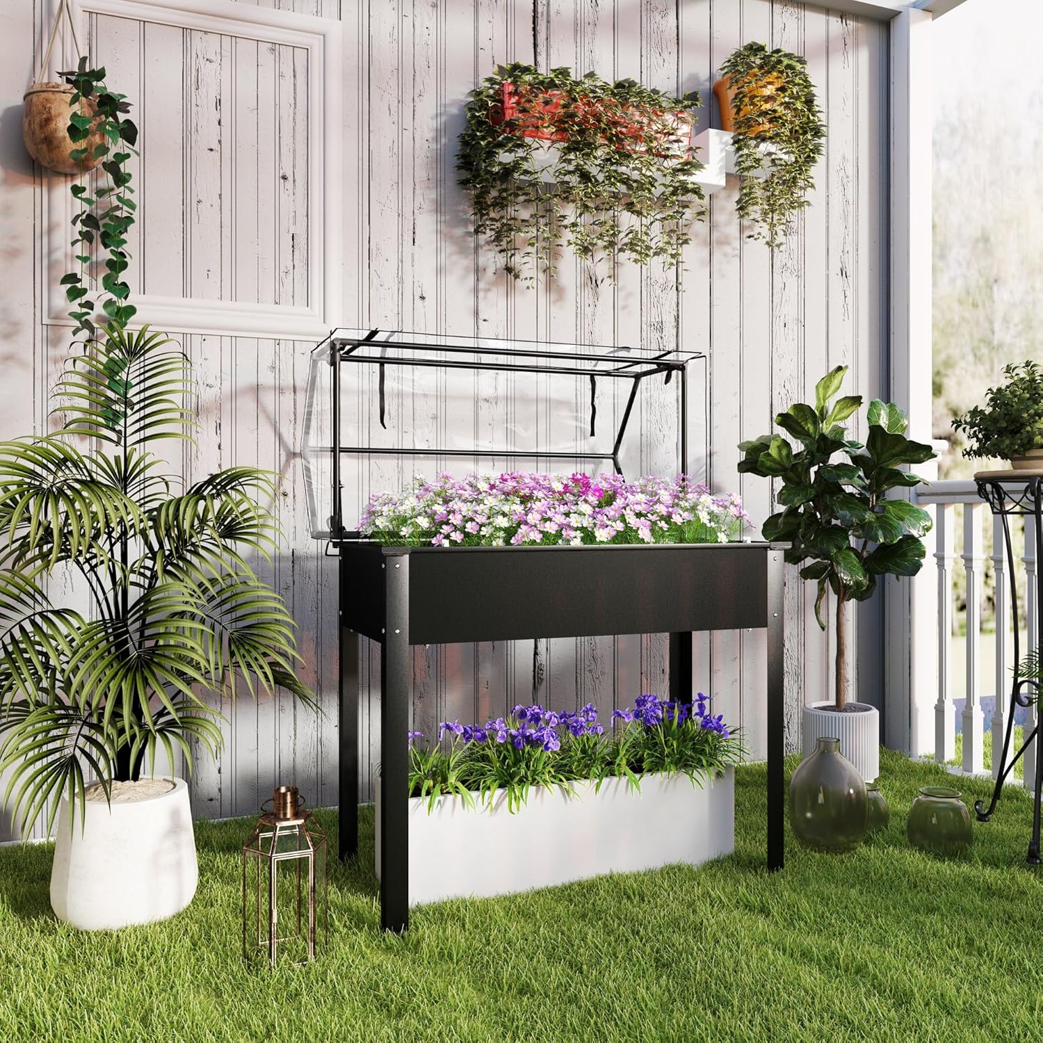 Do użytku na zewnątrz - Czarna – Raised Garden Bed recenzja i cena