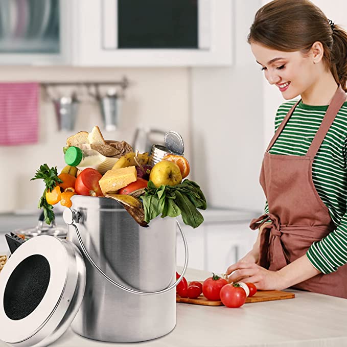 16 sztuk – okrągłe, przenośne  – Compost Bin recenzja i cena