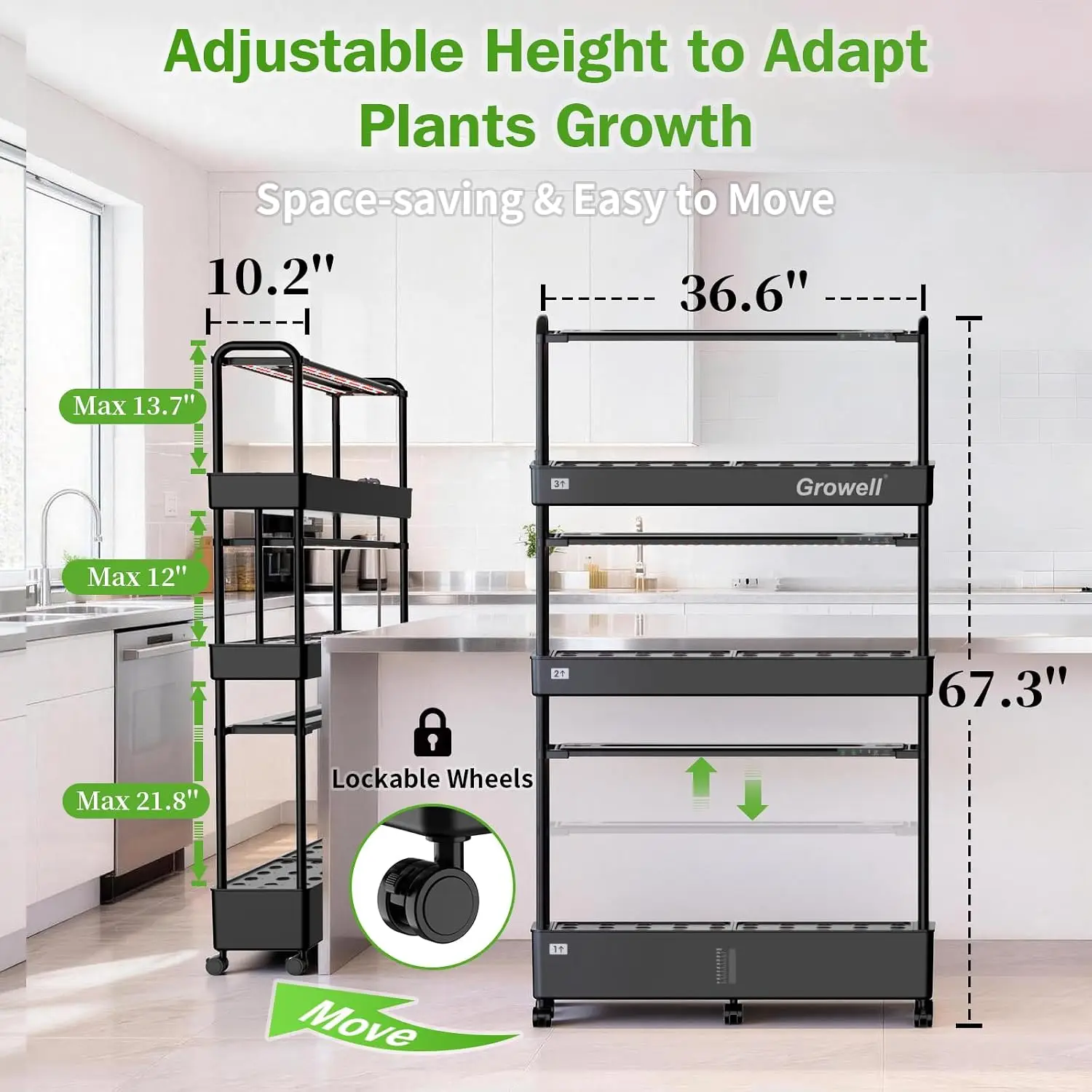 Duży zestaw do hydroponicznej  – Indoor Herb Garden recenzja i cena